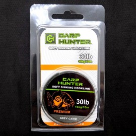 Поводковый материал CarpHunter PREMIUM 30lb (15кг) 10м (grey camo)