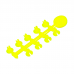 Стопор-шляпка для крепления бойла (желтый) CarpHunter Stopper Floss Caps (yellow) PREMIUM (20 шт.)