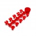 Стопор-шляпка для крепления бойла (оранжевый) CarpHunter Stopper Floss Caps (orange) PREMIUM (20 шт.)