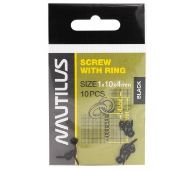 Винт для насадки Nautilus Screw with ring 1*10*4мм