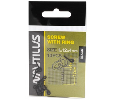 Винт для насадки Nautilus Screw with ring 1*12*4мм