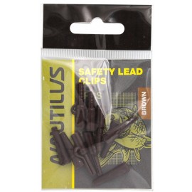 Клипса безопасная с конусом Nautilus Safety lead clips Brown
