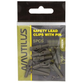 Клипса безопасная с конусом Nautilus Safety lead clips Green