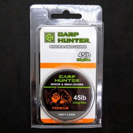 Тонущий шок лидер CarpHunter PREMIUM 45lb (22кг) 10м (grey camo)