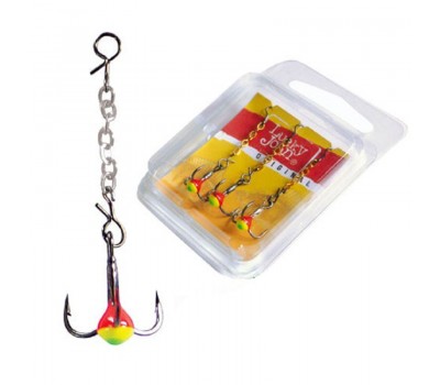 Оснасток цепочных упаковка Lucky John Chains с подвесным крючком 8720-G