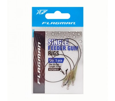 FLAGMAN Амортизатор для фидера Feeder Gum Rig Ready 15cm d0,6мм 3шт
