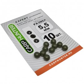 Стопорная бусина для лидкора CarpHunter Rubber Bead 5,5мм (10 шт.)
