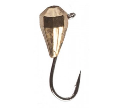 Мормышка Intech Ice Jig Капля грань с петелькой o4.0 01 золото