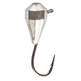 Мормышка Intech Ice Jig Капля грань с петелькой o4.0 02 серебро