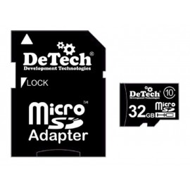 Карты памяти DeTech SD 32GB +adapter class10