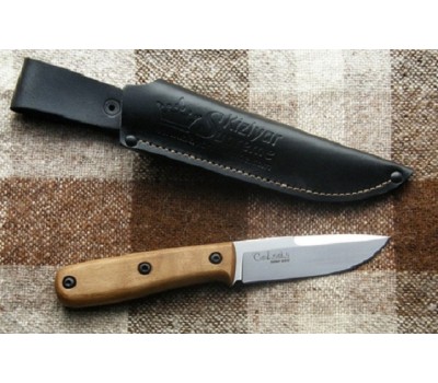 Нож Кизляр Colada (дерево) AUS-8, Stonewash, кожанные ножны