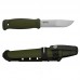 Нож Morakniv Kansbol, нержавеющая сталь, прорезиненная ручка, цвет зеленый+ножны
