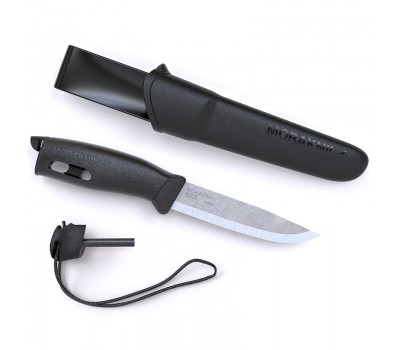 Нож Morakniv Spark Black, нержавеющая сталь, цвет черный