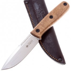 Нож Кизляр Colada (дерево) AUS-10, Stonewash, кожанные ножны