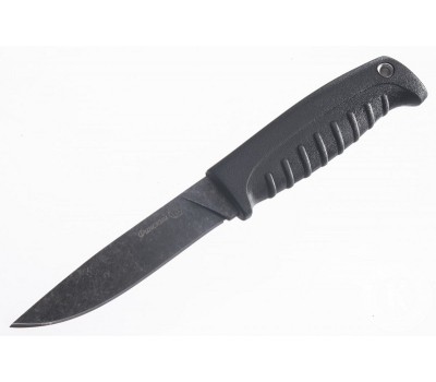 Нож Кизляр Финский  (эластрон, AUS-8 ) чёрный стоунвош