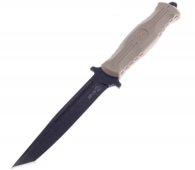 Нож Кизляр НР-19  (эластрон, AUS-8 , ножны пластик АБС ) BLACK