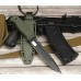 Нож Кизляр Витязь AUS-8 )чёрный стоунвош ц Олива