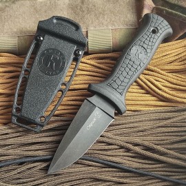 Нож Кизляр Страж ХАКИ, AUS-8 чёр.стоунвош, ножны пластик ...