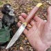 Нож Финка НКВД из стали 65Х13 ОРЕХ, КОЖА