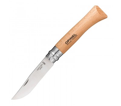 Нож Opinel №10, нержавеющая сталь, бук 123100