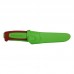 Нож Morakniv Basic 511 лимит 2024 углерод сталь, пласт. ручка терракотовая зеленая вставка 14281