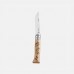 Нож Opinel №8 Alpine adventures, нержавеющая сталь, рукоять дуб, гравировка лыжи, 002188