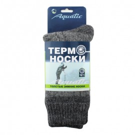 Термо-носки Aquatic ТН-08C (до -60С, цвет: серый, размер: 41-43)