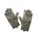Перчатки для рыбалки летние Aquatic UPF50+ (цвет: camo dark, размер L/XL)