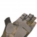 Перчатки для рыбалки летние Aquatic UPF50+ (цвет: carp camo, размер L/XL)