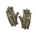 Перчатки для рыбалки летние Aquatic UPF50+ (цвет: carp camo, размер L/XL)