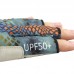 Перчатки для рыбалки летние Aquatic UPF50+ (цвет: pike camo blue, размер S/M)