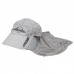 Кепка c боковыми отражателями и антимоскитным бафом Aquatic КА-17СС (цвет: светло-серый; UPF50+)