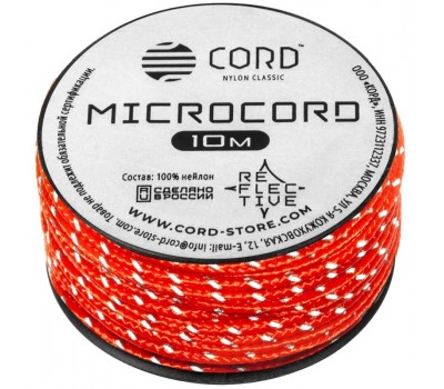 Микрокорд CORD катушка 10м Светоотражающий (neon orange)