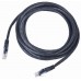 Gembird PP12-0.5 М/BK(черный)  Патч-корд UTP cat.5Е 0.5M, литой, черный