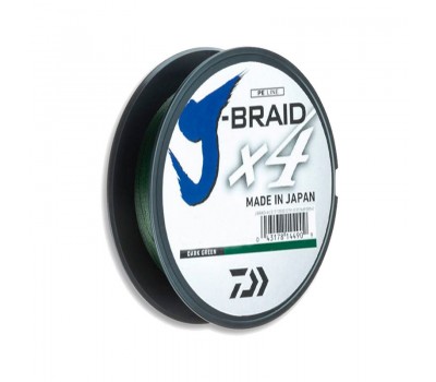 Шнур Daiwa J-Braid x4 0,15мм 6,9кг 135м Dark Green