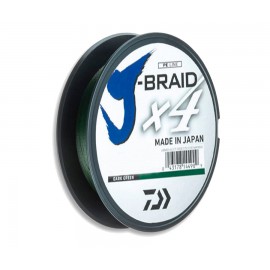 Шнур Daiwa J-Braid x4 0,17мм 8,4кг 135м Dark Green