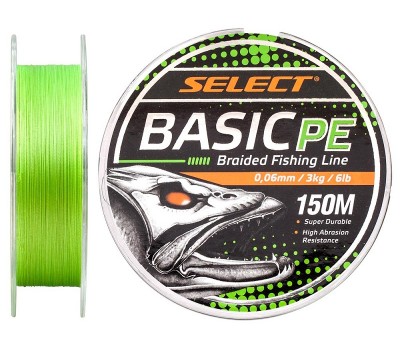 Шнур Select Basic PE 150m (салат.) 0.06mm 6lb/3kg
