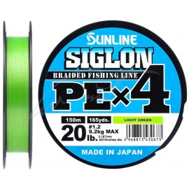 Шнур Sunline Siglon PE х4 150m (салат.) #1.2/0.187mm 20lb/9.2kg