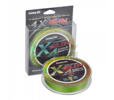 Шнур плетеный Fishing ROI X-Run 4PE 150м 0.104mm olive green