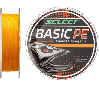 Шнур Select Basic PE 100m (оранж.) 0.08mm 8LB/4kg