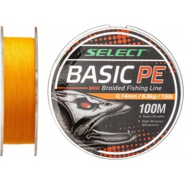 Шнур Select Basic PE 100m (оранж.) 0.10mm 10LB/4.8kg