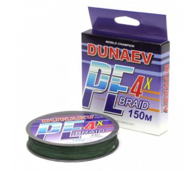 Шнур DUNAEV BRAID PE X4 150m 0.18мм