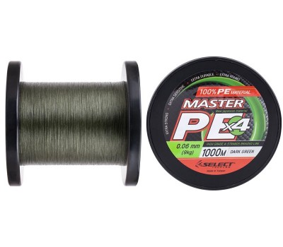 Шнур Select Master PE 1000m (темн.-зел.) 0.06mm 9kg
