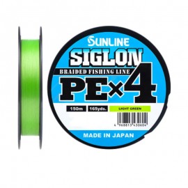 Шнур Sunline Siglon PE х4 150m (салат.) #0.3/0.094mm 5lb/2.1kg Шнур Sunline Siglon PE х4 150m (салат.) #0.3/0.094mm 5lb/2.1kg