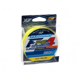 FLAGMAN Шнур PE Hybrid F4 150м Fluo Yellow 0,26мм 12,7кг ...