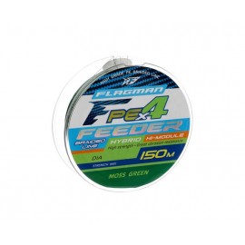 FLAGMAN Шнур PE Hybrid F4 Feeder 150м Moss Green 0,19мм 1...
