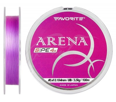 Шнур Favorite Arena PE 100m (purple) #0.4/0.104mm 8lb/3.5kg