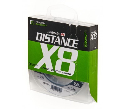 Леска плет. Feeder Concept Distance х8 BRAID Dark Green 150/016
