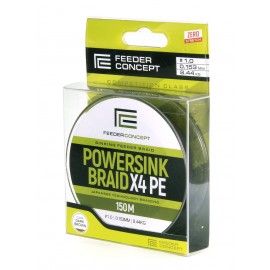 Леска плет. Feeder Concept POWERSINK Dark Brown 150/015
