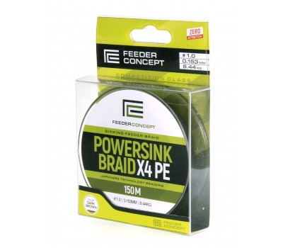 Леска плет. Feeder Concept POWERSINK Dark Brown 150/015